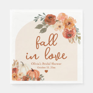 Serviette En Papier Tombe en amour Automne Citrouille Boho Fête des ma