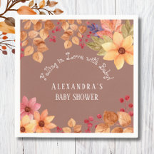 Tomber dans l'amour Baby shower d'automne