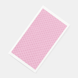 Serviette En Papier Tonalité en treillis à panier tissé rose bébé