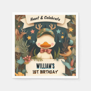 Serviette En Papier Tone Wild Camo Oh Deer Chasse de canard 1er annive