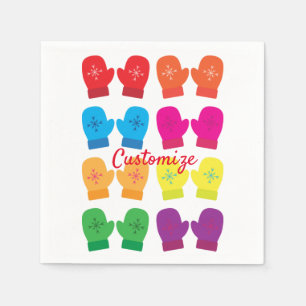 Serviette En Papier Tonnerre-Cove multicolore de Mittens