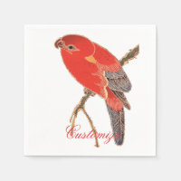 Tonnerre de perroquet rouge tropical