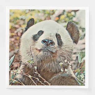 Serviette En Papier toony panda