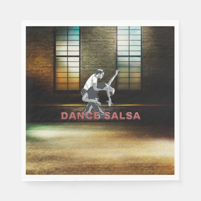Serviette En Papier TOP Dance Salsa (Devant)
