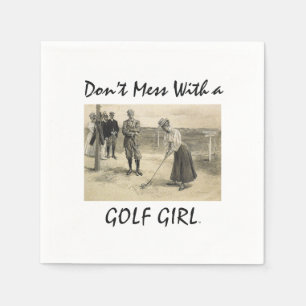 Serviette En Papier TOP Golf Girl Napkins