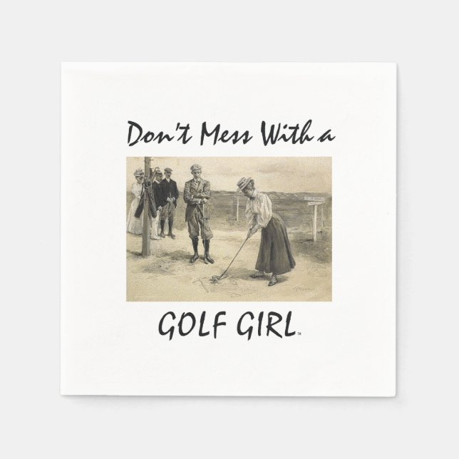 Serviette En Papier TOP Golf Girl Napkins (Devant)