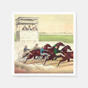 Serviette En Papier TOP Horse Racing Life