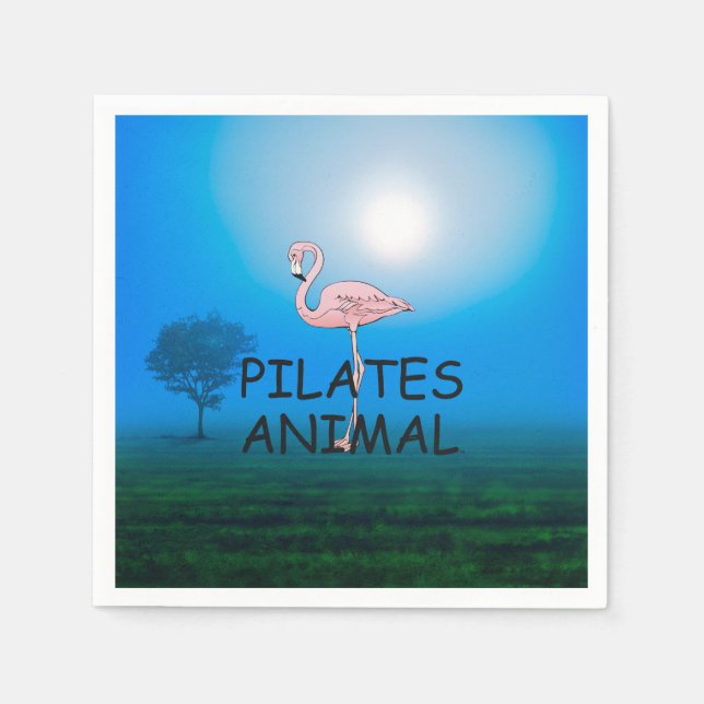 Serviette En Papier TOP Pilates Animal (Devant)