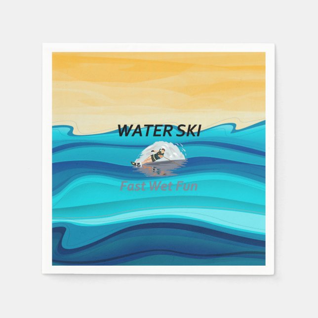 Serviette En Papier TOP Water Ski (Devant)