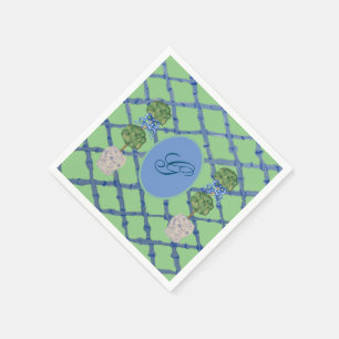 Serviette En Papier Topiaire peint Chinoiserie Ginger Jars Jar