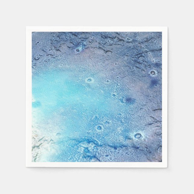 Serviette En Papier Topographie océanique (Devant)