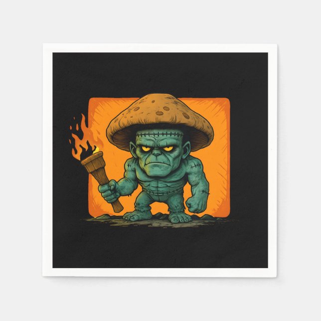 Serviette En Papier Torch & Temper – Conception de bête champignon (Devant)