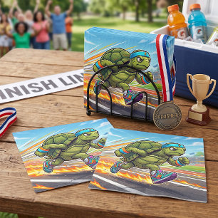 Serviette En Papier Tortue Athlétique Sprinteur Rapide