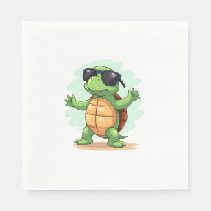 Serviette En Papier Tortue de mer Dabbing amoureux des animaux Sauvons