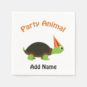 Serviette En Papier Tortue des animaux
