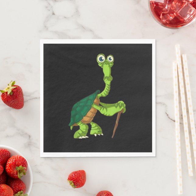 Serviette En Papier Tortue tortue retraitée Fundy Tortue debout Reti (En situation)