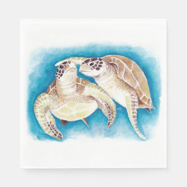 Serviette En Papier Tortues marines (Devant)