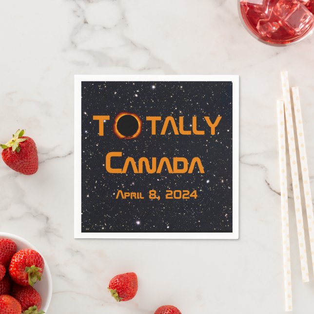 Serviette En Papier Total Canada 2024 Éclipse solaire (En situation)