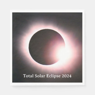 Serviette En Papier Total éclipse solaire 2024