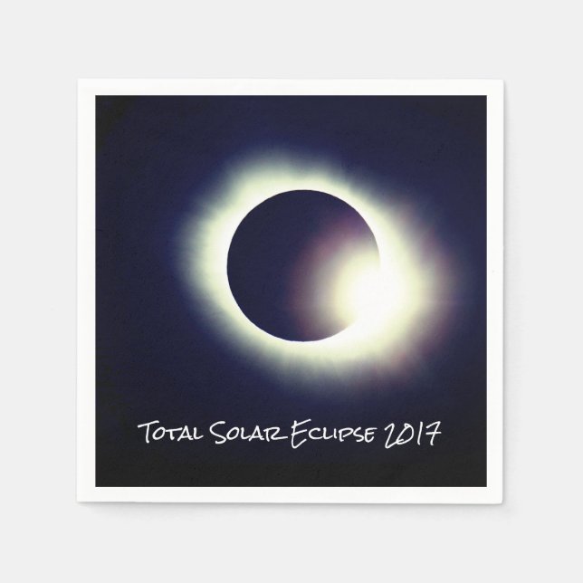 Serviette En Papier Total Solaire 2017 Eclipse (Devant)