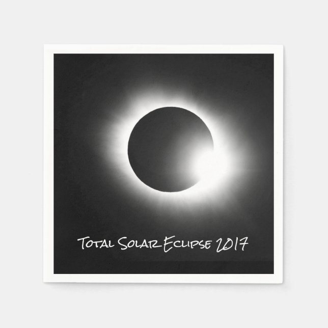 Serviette En Papier Total Solaire 2017 Eclipse (Devant)