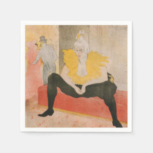 Serviette En Papier Toulouse-Lautrec - Mademoiselle Cha-u-kao assise