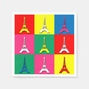 Serviette En Papier Tour Eiffel