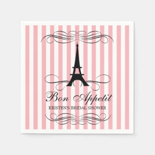 Serviette En Papier Tour Eiffel Paris FÊTE DES MARIÉES