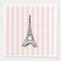 Tour Eiffel Paris Illustration serviettes