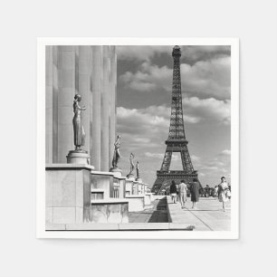 Serviette En Papier Tour Eiffel vintage France Paris