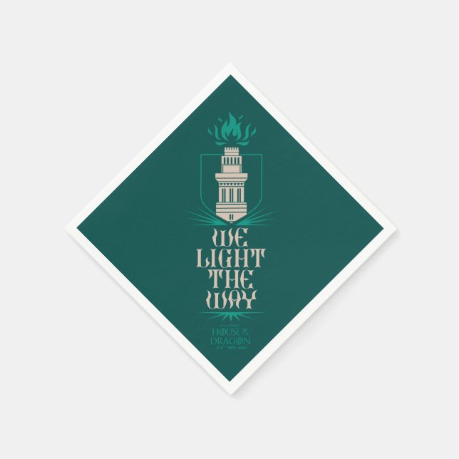 Serviette En Papier Tour | Nous Éclairons Le Chemin (Coin)