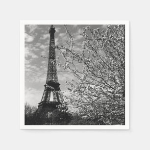 Serviette En Papier Tour vintage Paris Eiffel