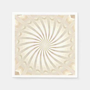 Serviette En Papier Tourbillon Crème Beige