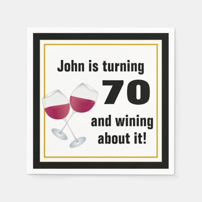 Serviette En Papier Tourner 70 et gagner à son sujet (Devant)