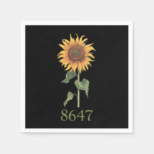 Serviette En Papier Tournesol 8647 86 47 Subtle Anti Trump Floral Boho