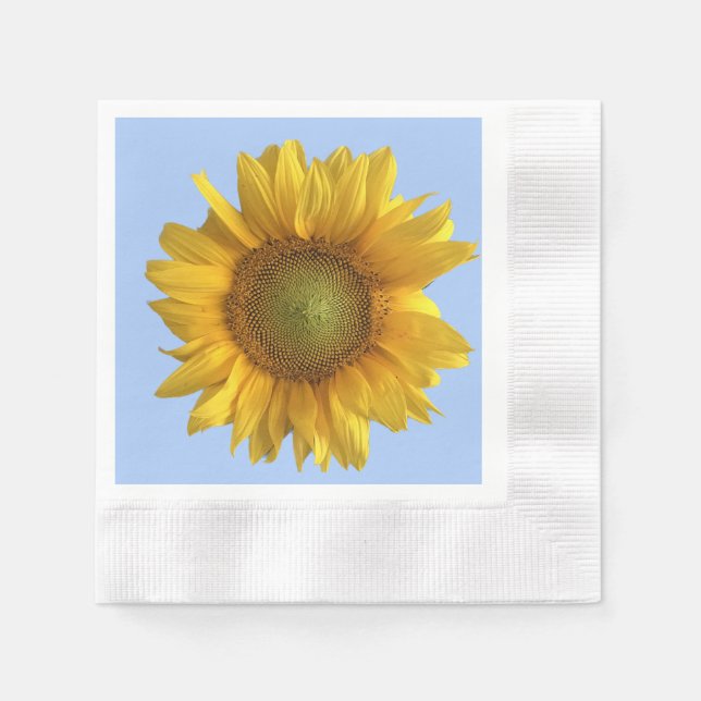 Serviette En Papier Tournesol du 64e anniversaire (Devant)