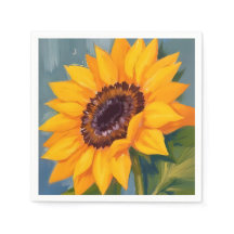 Tournesol Jaune Floral Aquarelle Brillante