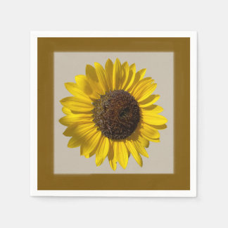 Serviette En Papier Tournesol Napkin papier