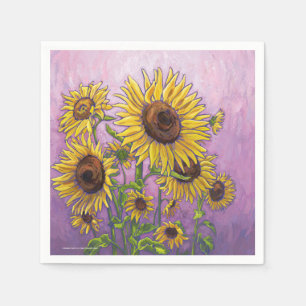 Serviette En Papier Tournesols