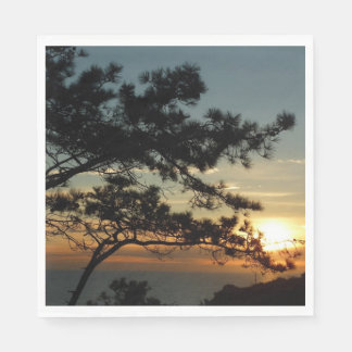 Serviette En Papier Tourrey Pine Sunset I California Paysage