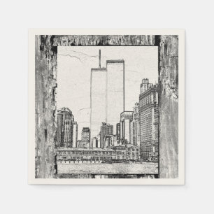 Serviette En Papier Tours jumelles