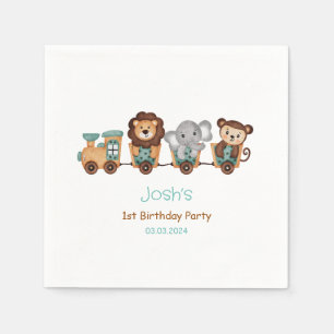 Serviette En Papier TOUT À BORD Train Fiesta Anniversaire de enfant