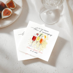 Serviette En Papier Tout ce dont vous avez besoin est Love & Mimosas F