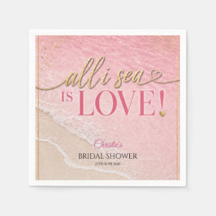 Serviette En Papier Tout ce que je vois est l'amour Serviettes de douc