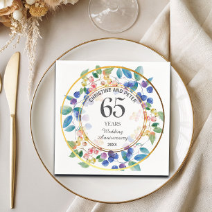 Serviette En Papier Tout Mariage (65) Anniversaire de baies de cadres 