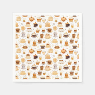Serviette En Papier Tout mon café Patchwork Quilt Motif No8