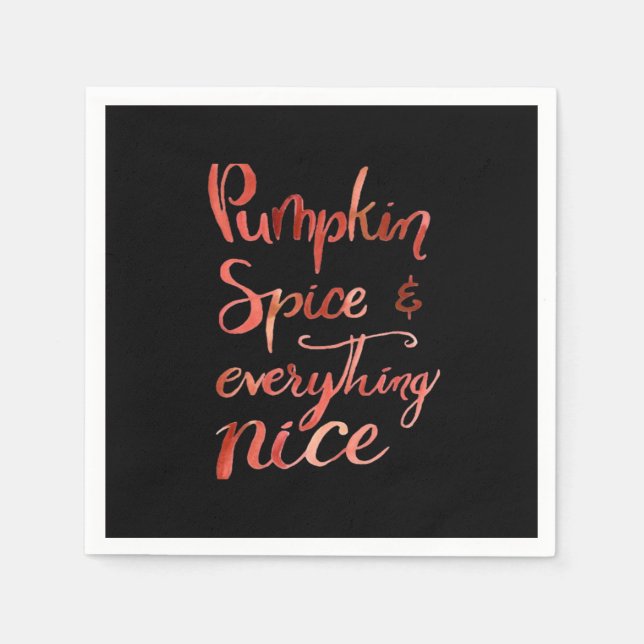 Serviette En Papier Tout Nice Citrouille Funky Automne automne (Devant)