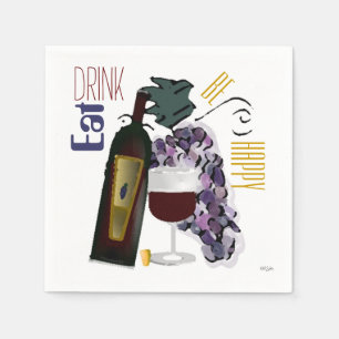 Serviette En Papier Tout raisin d'occasion dans le vin