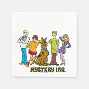 Serviette En Papier Toute la bande 12 Mystery Inc