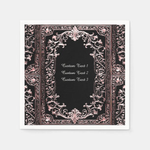 Serviette En Papier Toute Occasion Rose Gold Frame